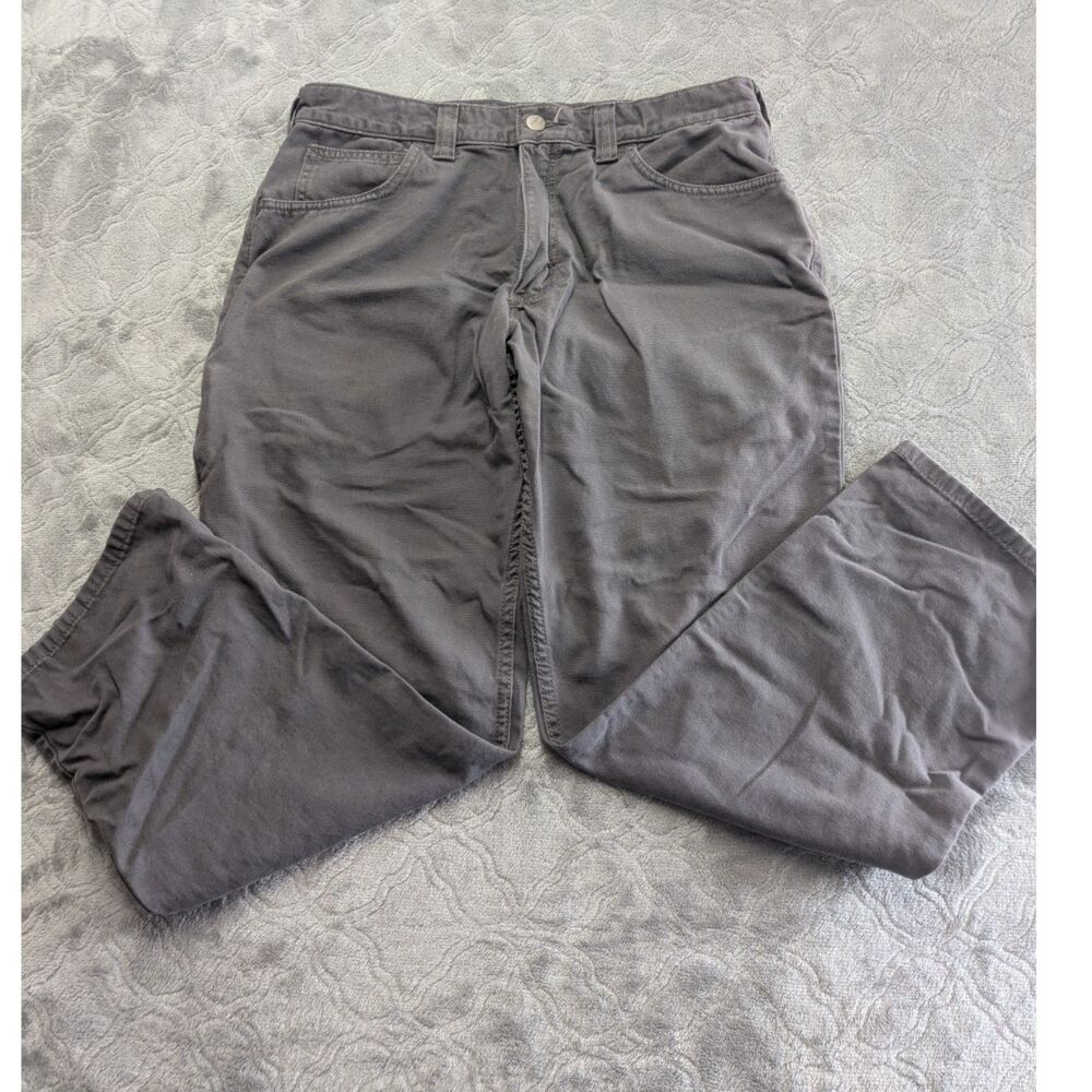 Carhartt Rugged Flex Men’s 34x30 Gray Relaxed Fit Work Pants Utility